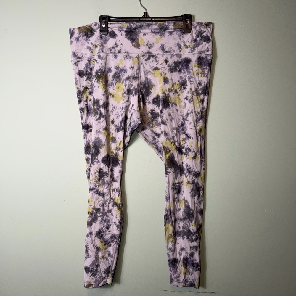 Lululemon Women’s Align High-Rise Pant Radial Tie Dye Mauve Grey Multi 20